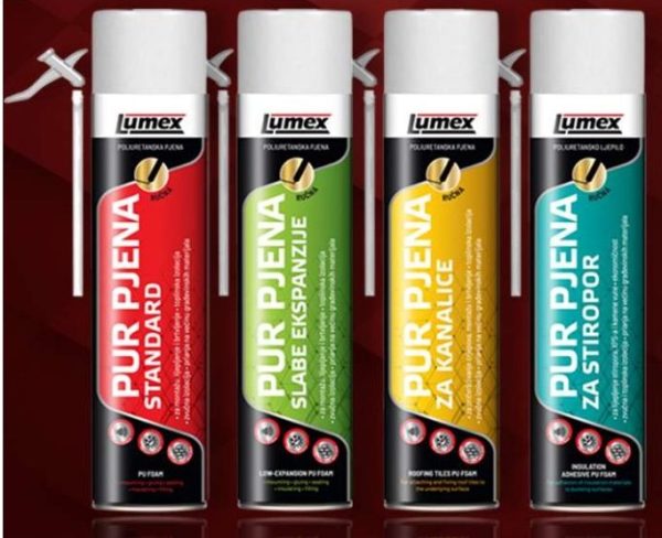 PUR PIJENA LUMEX SLABE EKSPANZIJE RUČNA 500ML